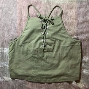 Forever 21 Lace Up Tank